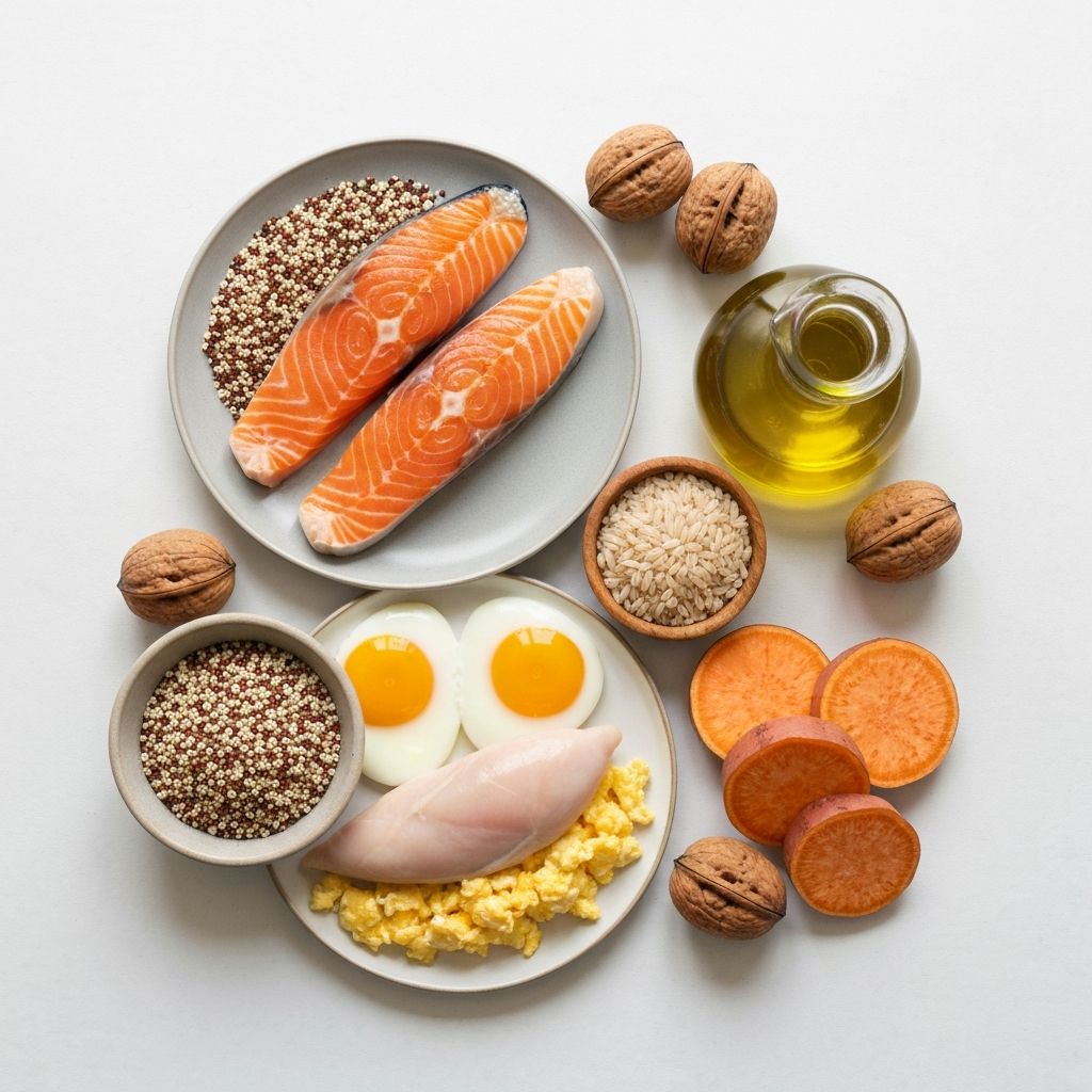 Macronutrients - proteins, carbohydrates, and fats sources